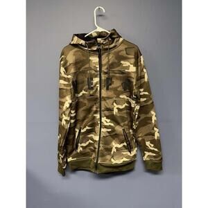 Neff Braving The Elements Camo Full Zip Hooded Jacket Medium